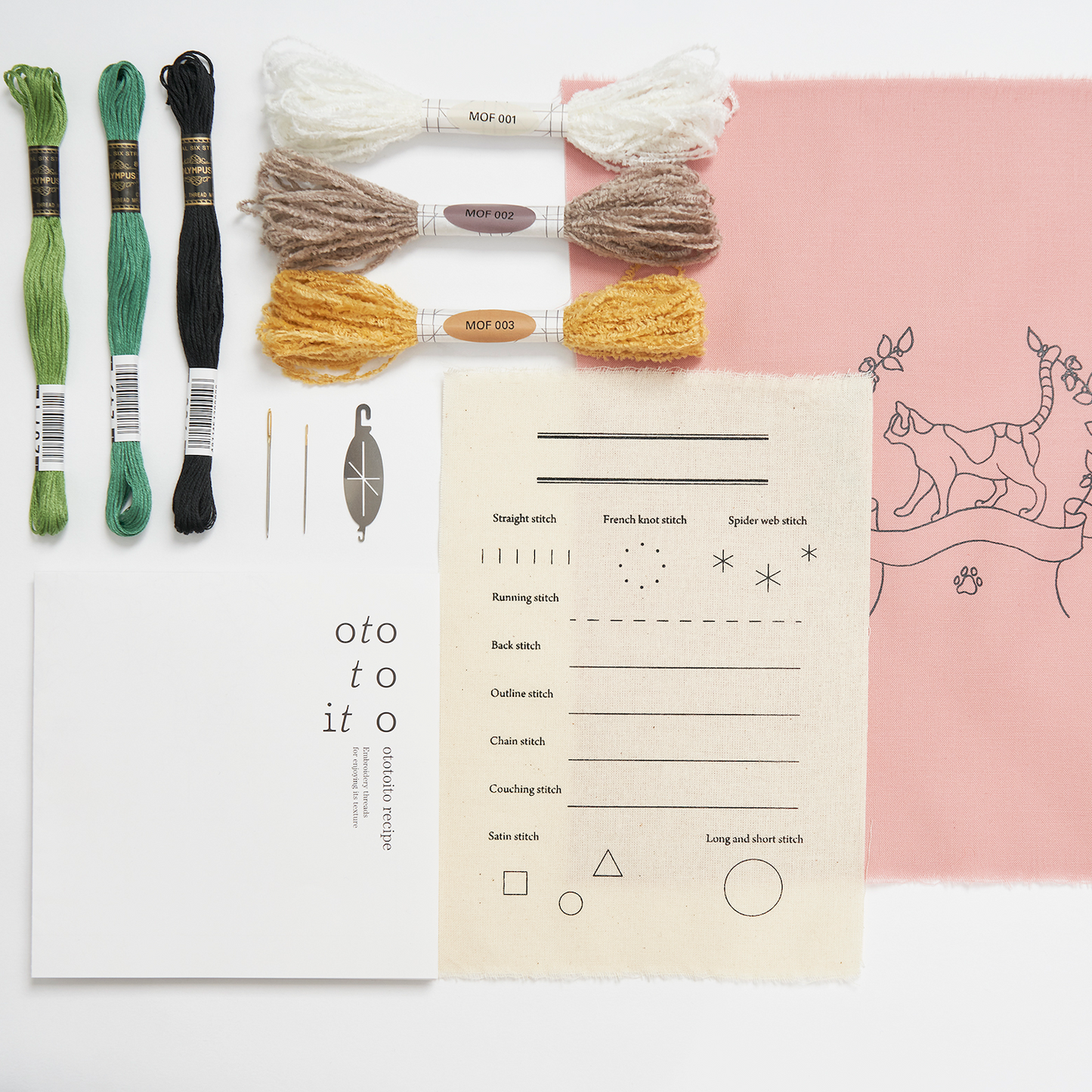 MOFUMOFU (Fluffy) - Embroidery Kit